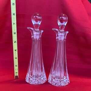 Vintage Glass Decanters Set